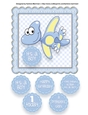 Baby Boy Dinosaur Card Topper - Pteradon