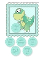 Baby Boy Dinosaur Card Topper - T Rex