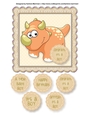 Baby Boy Dinosaur Card Topper - Trike