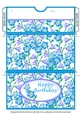 Lilac and Blue Happy Birthday Money/Voucher Wallet/Pocket/Envelope