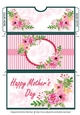 Soft Pink Floral Mothers DayMoney/Voucher Wallet/Pocket/Envelope