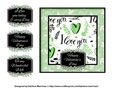 I Love You Romance Card Topper - Green