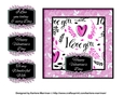 I Love You Romance Card Topper - Pink