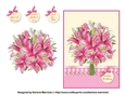 Lillies of Love Pink Card Topper
