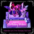 Butterflies are Free Mountain Fold Card