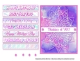 Watercolor Mandala Card Topper - Pink