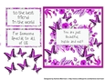 Butterflies in Pink Card Topper