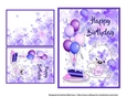 Hidden Bear Happy Birthday Card Topper & Gift Card