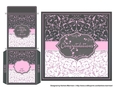 Elegant Wedding Card Topper & Wishing Well Money Envelope - Pink