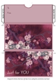 Burgundy Blooms Money/Voucher Wallet/Pocket/Envelope