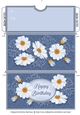 Daisy Blue Money/Voucher Wallet/Pocket/Envelope