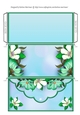 Floral Edge Voucher/Money Wallet/Pocket Envelope - Aqua
