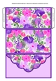 Flowers Galore Voucher/Money Wallet/Pocket Envelope - Mauve