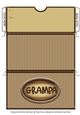 Grampa Striped Voucher/Money Wallet/Pocket Envelope - Brown