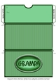 Grampa Striped Voucher/Money Wallet/Pocket Envelope - Green
