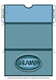 Grampa Striped Voucher/Money Wallet/Pocket Envelope - Blue