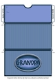 Grandpa Striped Voucher/Money Wallet/Pocket Envelope - Blue