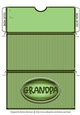 Grandpa Striped Voucher/Money Wallet/Pocket Envelope - Green
