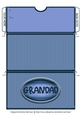 Grandad Striped Voucher/Money Wallet/Pocket Envelope - Blue