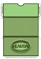 Grandad Striped Voucher/Money Wallet/Pocket Envelope - Green