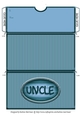 Uncle Striped Voucher/Money Wallet/Pocket Envelope - Blue