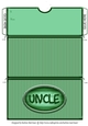 Uncle Striped Voucher/Money Wallet/Pocket Envelope - Green
