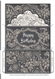 Elegant Print Voucher/Money Wallet/Pocket Envelope - Cream - Happy Birthday