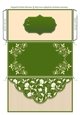 Blank Floral Voucher/Money Wallet/Pocket Envelope