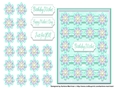 Lots of Flowers Card Topper - Aqua