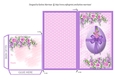 Purple Easter Egg Voucher/Money Wallet/Pocket