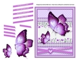 Butterflies are Pink Card Topper