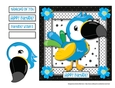 Bird Crazy - Perky Parrot Card Topper