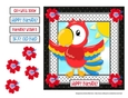 Bird Crazy - Red Rocket Card Topper