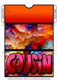 Clouds of Colour - For Female Cousin Money/Gift/Voucher Wallet/Pocket//Envelope