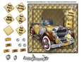 Male Car on Card Topper - Mustard Two Tone