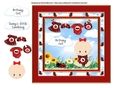 Daddys little Cuddlebug Ladybug Card Topper