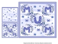 Mum in Blue Weath Card Topper & Gift Card