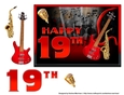 Musical 19th Birthday Card Topper