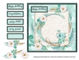 Floral Alphabet Card Topper - Letter G
