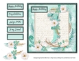 Floral Alphabet Card Topper - Letter J