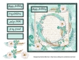 Floral Alphabet Card Topper - Letter O