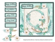 Floral Alphabet Card Topper - Letter Q