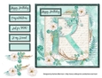 Floral Alphabet Card Topper - Letter R