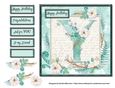 Floral Alphabet Card Topper - Letter Y