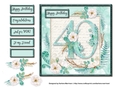 Floral Number Card Topper - 40th Birthday