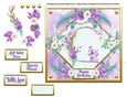Metallic Gold & Mauve Boho Style Floral Alphabet Card Topper - G
