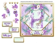 Metallic Gold & Mauve Boho Style Floral Alphabet Card Topper - H