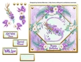 Metallic Gold & Mauve Boho Style Floral Alphabet Card Topper - S