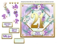 Metallic Gold Age Floral Card Topper - 21