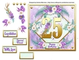 Metallic Gold Age Floral Card Topper - 25